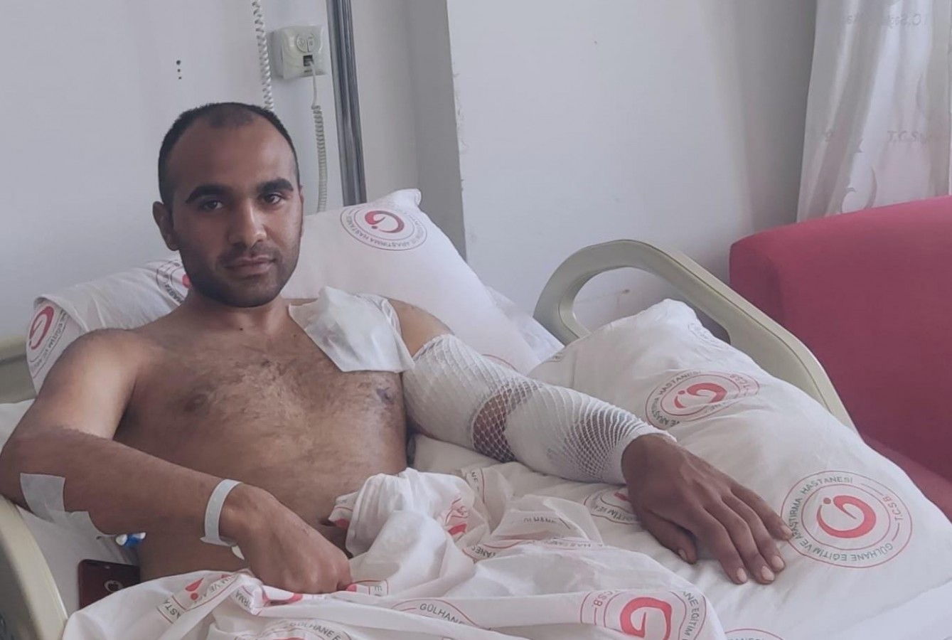 Operasyonda yaralanan Urfalı askerin tedavisi sürüyor