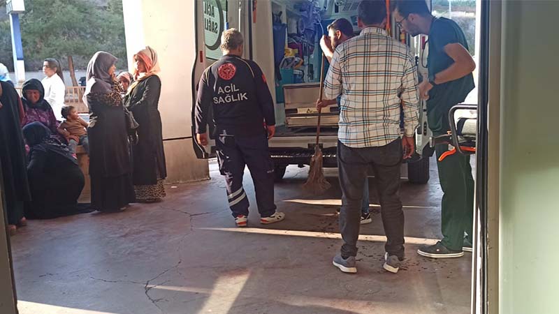 Urfa'da akıma kapılan işçinin ambulansta kalbi durdu